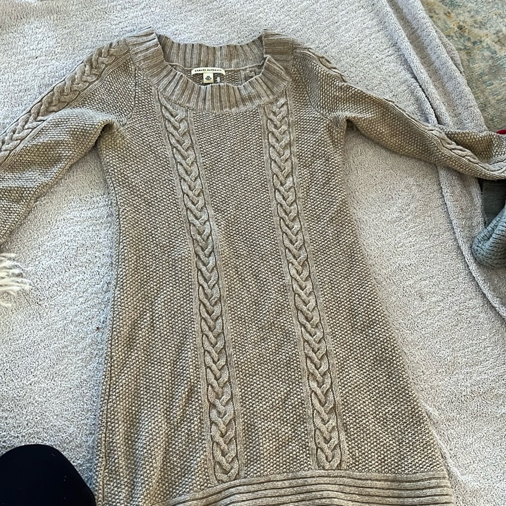 Cable knit dress